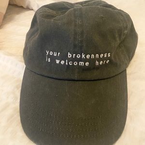 Your Brokenness Is Welcomed Here Hat Navy